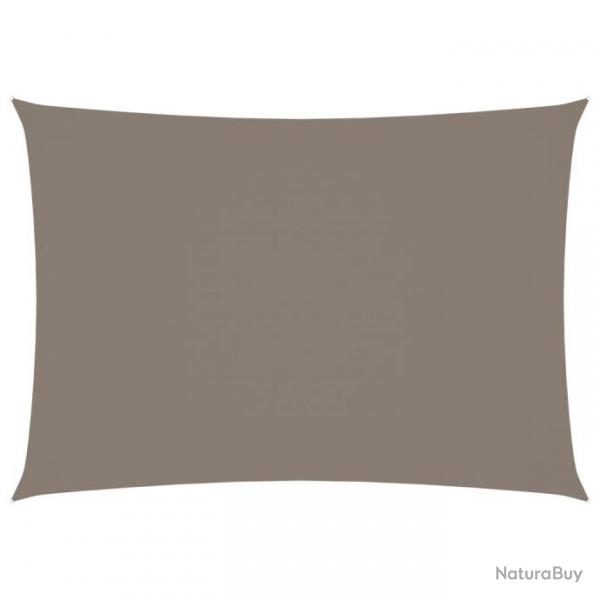 Voile de parasol Tissu Oxford rectangulaire 4x5 m Taupe 135436