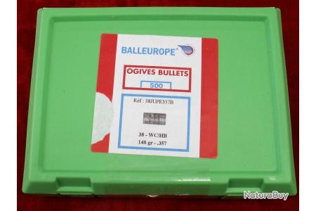OGIVES BALLE EUROPE 38-357 148GRS X500 WC - Ogives de Catégorie B (9067959)