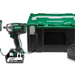 Hitachi - Hikoki - Pack machines à batterie perceuse-visseuse et boulonneuse 18V 2x5Ah Li-Ion - KC18