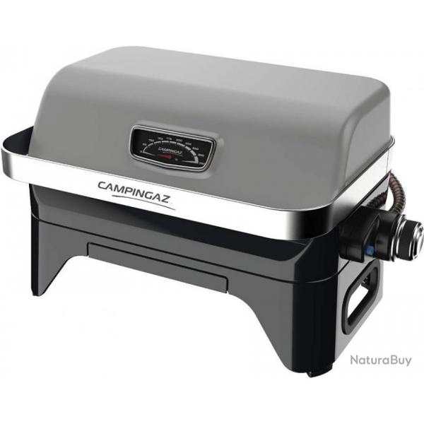 Barbecue de Table  Faible fume BBQ Portable  Couvercle thermomtre et Grille en Fonte  Cartouche