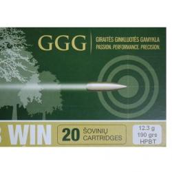 GGG Munitions 308 win 190 grains boite de 20