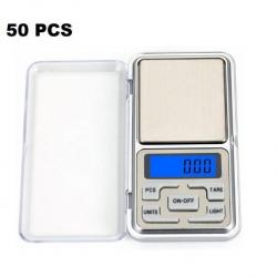 Lot de 50 x Balances de Poche Numérique Précision 100 g 0.01 g