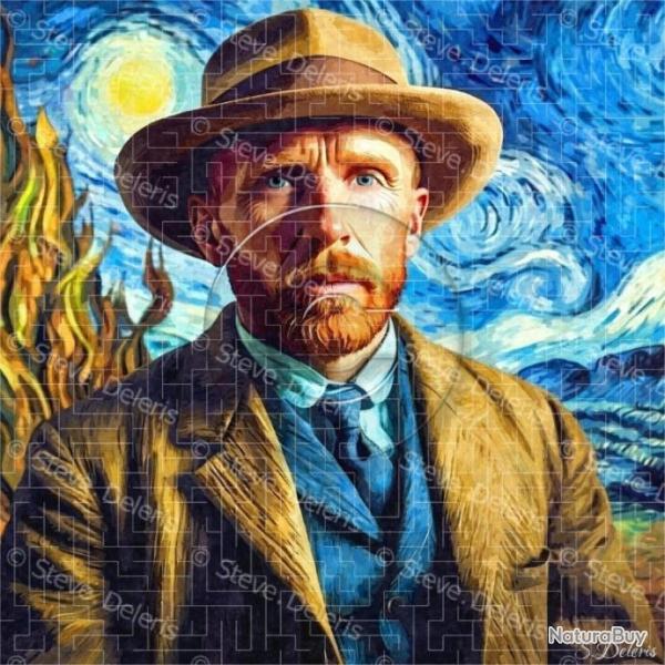 Vincent Van Gogh portrait  / 60 x 60 cm / Alu dibond