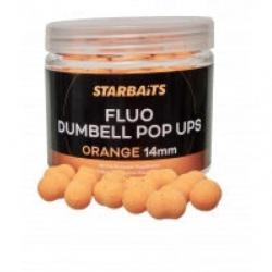 Appât Fluo Dumbell pop ups Orange 14mm Starbaits - ...