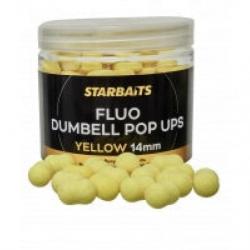 Appât Fluo dumbell pop ups Yellow 14mm - Starbaits ...
