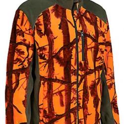 Blouson polaire orange GhostCamo B B PERCUSSION