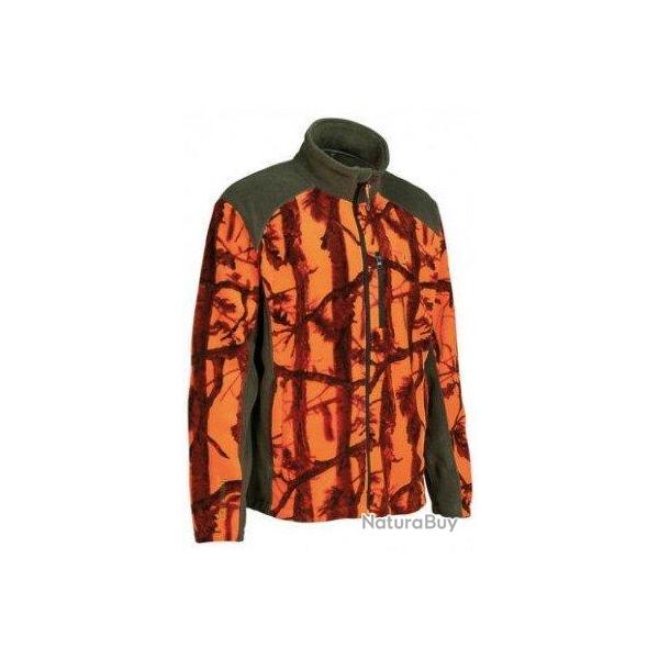 Blouson polaire orange GhostCamo B B PERCUSSION