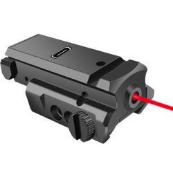 Pointeur Laser tactique , pistolet Airsoft, montage Picatinny Weaver 21mm rechargeable
