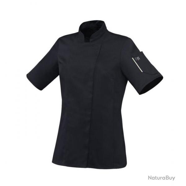 Veste de cuisine femme manches courtes Robur UNERA Noir 1 / S