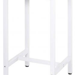 Table de bar table de cuisine en aggloméré et métal table de bistrot table haute 102 cm chêne clair