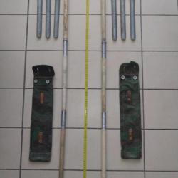 Lot de 2 set complet de piquets de tentes suisse.