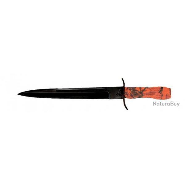 Dague manche camo orange 26 cm Karan Verney Carron