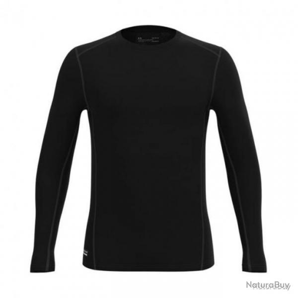 T shirt baselayer ColdGear IR Under Armour Noir