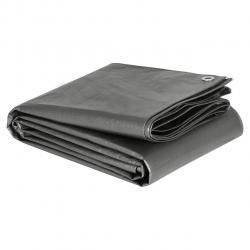 Bâche de Protection en PE étanche pour couvrir bois/bâtiment/camion 180g/m² 3x5m gris 19_0000984