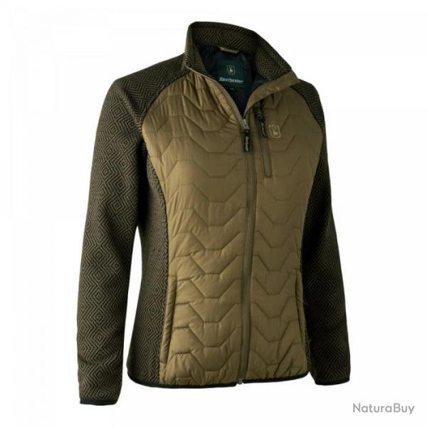 Veste de chasse matelasse Femme DeerHunter Beth avec tricot Vert
