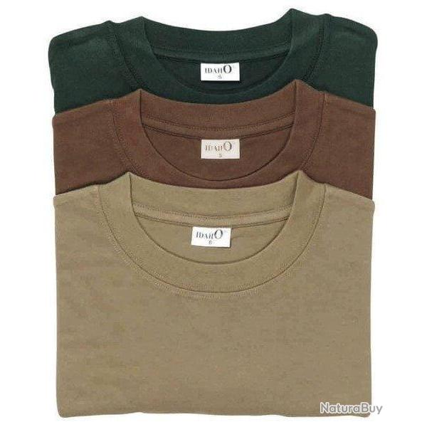 Pack 3 tee shirts unis PERCUSSION