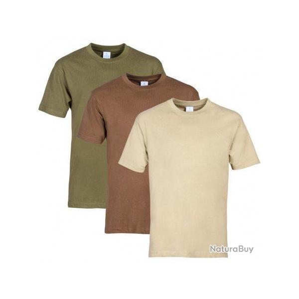 Pack 3 tee shirts unis PERCUSSION