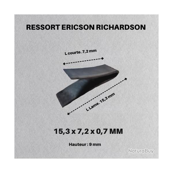 Ressort Ericson Richardson - 15,3 x 7,2 x 6,2mm - H/ 9mm - Ep/ 0,7mm