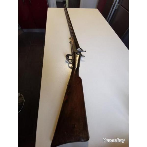 Trs beau Fusil juxtaposs  broches en trs bon tat.