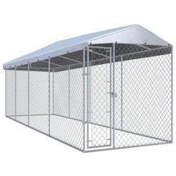 Chenil extérieur cage enclos parc animaux chien extérieur avec toit pour chiens 760 x 190 x 225 cm