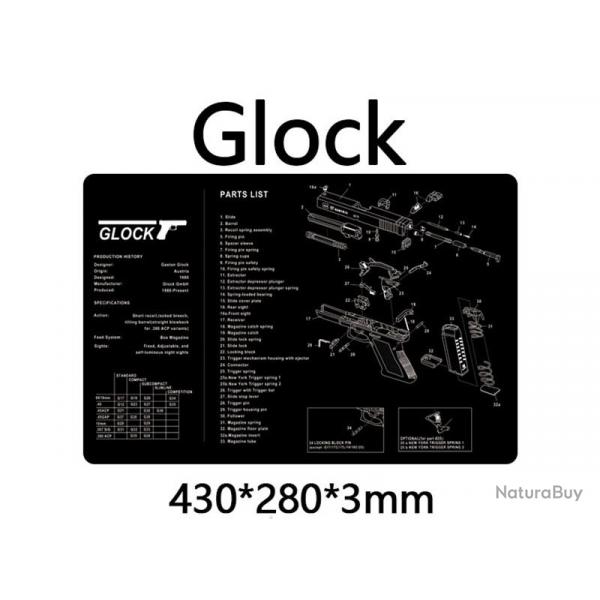 Tapis Nettoyage Glock vue clate
