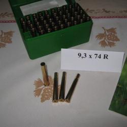 Vends Lot de 50 Etuis  Cal 9,3 x 74 R