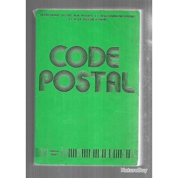 code postal dition de 1981