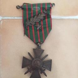 Croix de Guerre 1914-1918 avec palme et étoile  - WWI