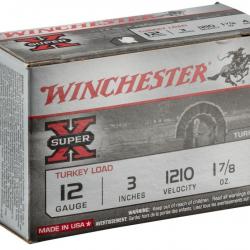 Cartouches Winchester Super X Turkey plomb cuivré - Cal. 12/76