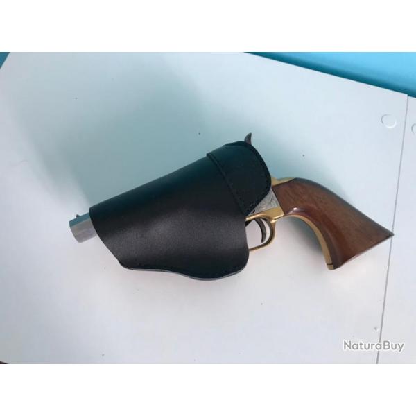 D mini holster luxe pour revolver poudre noire Shrif et Snub-Noses(Remington 1858 et colt).Droitier