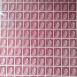planche de 100  timbres    allemand   WW2