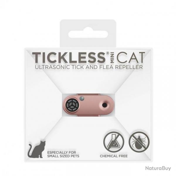 Rpulsif TICKLESS Mini Cat rechargeable - Rose mtallis