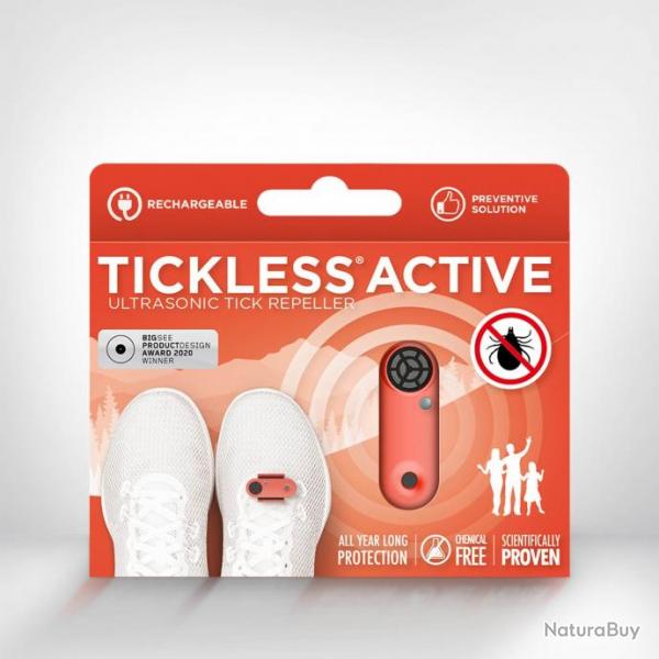 Rpulsif TICKLESS Active rechargeable - Corail