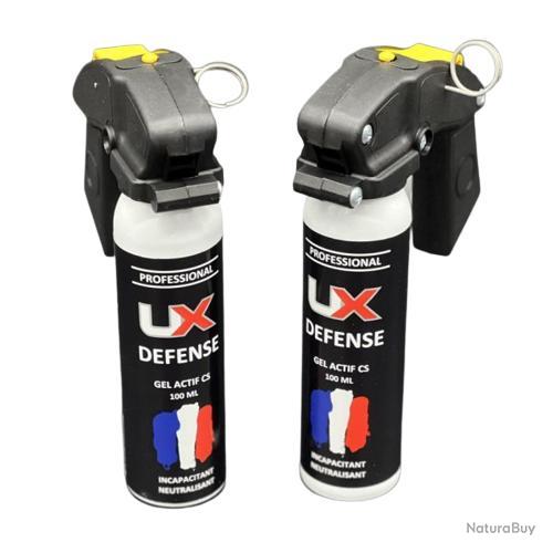 2X Bombe gel poivre UX Umarex Poignée Pro 100 ml avec goupille - Bombe  lacrymogène à poivre (9092134)