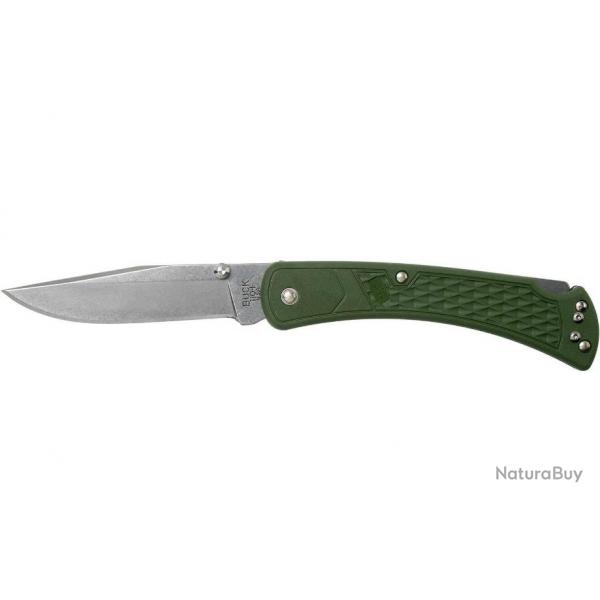 Couteau Pliant BUCK Hunter Slim Select 12,5cm Manche Nylon Vert