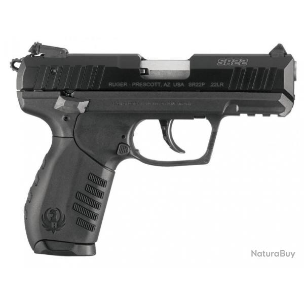 Pistolet Ruger SR22PB cal.22LR canon de 4.5"