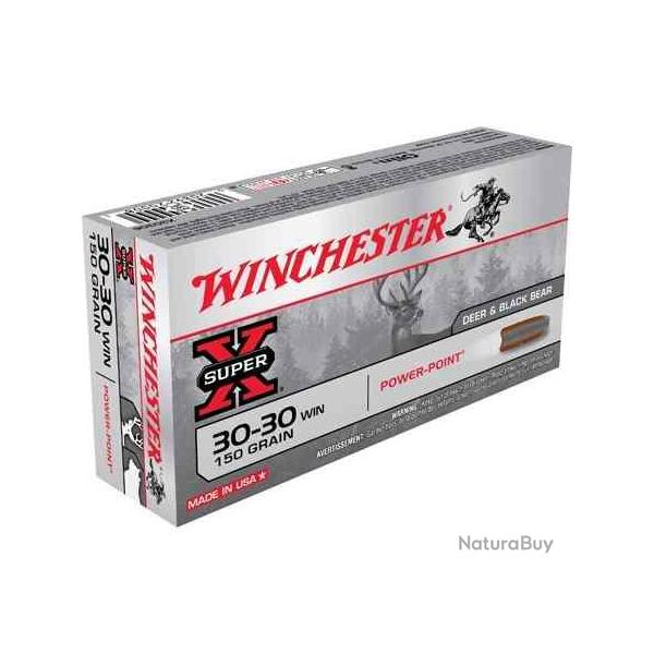 WINCHESTER Balles de chasse Power point - par boite de 20  30-30 WINCHESTER   150Gr