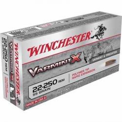 WINCHESTER Balles de chasse Varmint x - par boite de 20  22-250 REMINGTON   55Gr