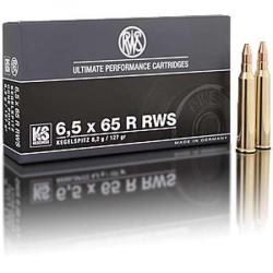 RWS Balles de chasse Ks conique - par boite de 20  6,5 x 65 R RWS   127Gr