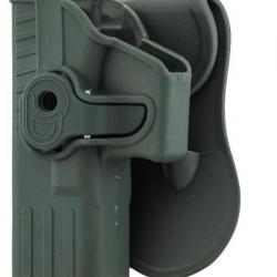 Holster rigide Quick Release pour Glock 17 Gaucher GRIS