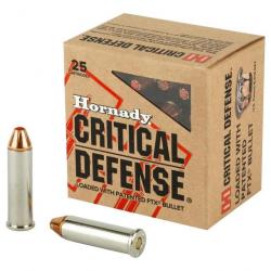 CARTOUCHES 357 MAG 125 GR FTX® CRITICAL DEFENSE® X 25 HORNADY