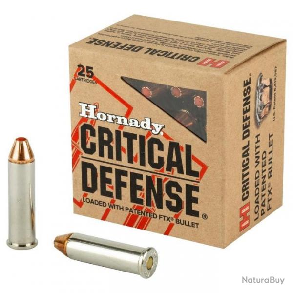 CARTOUCHES 357 MAG 125 GR FTX CRITICAL DEFENSE X 25 HORNADY