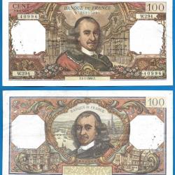 France 100 Francs 1968 Billet Corneille Pierre Franc