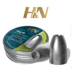 Plombs H&N Slug HP calibre 5.53 mm - .218 de 1.62 g. Bidon de 200 pastilles. (Lot de 3 unités)
