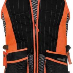 Gilet de tir ball trap noir orange EVO PERCUSSION