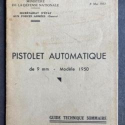 Guide technique sommaire du pistolet automatique de 9mm modèle 1950 #2