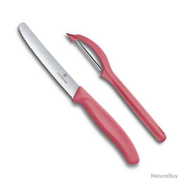 Set 2 pices "SwissClassic" Trend Colors, Couleur rouge pastel [Victorinox]