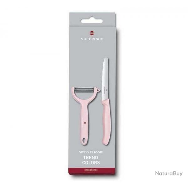 Set 2 pices manche Y "SwissClassic" Trend Colors, Couleur rose pastel [Victorinox]