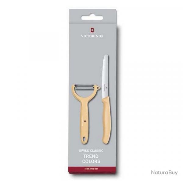 Set 2 pices manche Y "SwissClassic" Trend Colors, Couleur orange pastel [Victorinox]