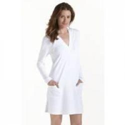 Cardigan à capuche Poolside femme UPF 50+, blanc XXL